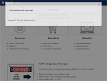 Tablet Screenshot of bradyserve.com